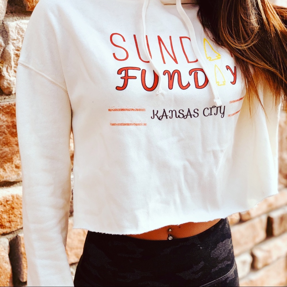 Sunday Funday Cropped Hoodie (KC)